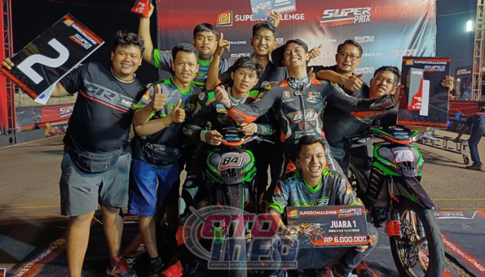 Duet Maut Faenzo 28 Bikin Geger Mijen! Akbar-Abud Borong Podium Race 1 Bebek 2T Super Prix 2025