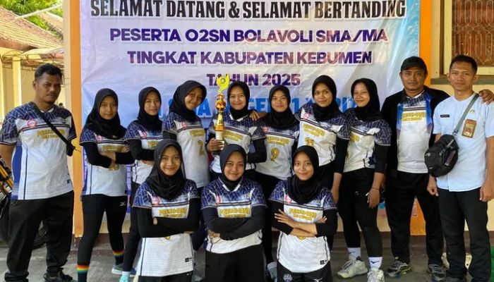 Tim Voli Putri MAN 2 Kebumen Raih Juara 3 O2SN Tingkat Kabupaten 2025