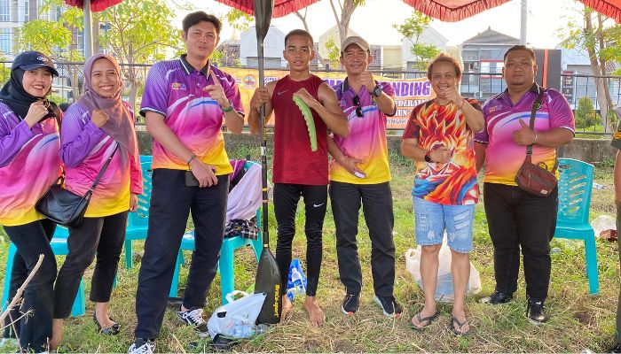 Ibra dengan pak kadinporapar Purworejo bangun Erlangga Ibrahim, S.STP, M.M