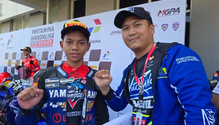 Fadhil Musavi Anak Papua Sukses Raih Podium di Kelas Sport 250 Mandalika Racing Series 2025