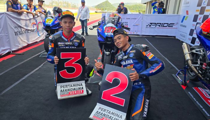 Duet Robby Sakera dan Fadhil Musyavi Podium di NS250 MRS 2025 Seri 2 Race 1