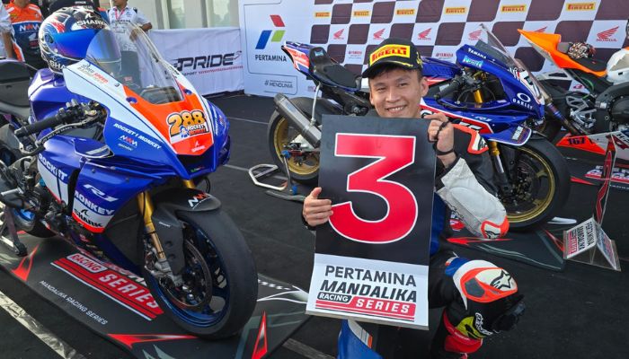Chalman Susanto Tampil Konsisten, Podium di SBK1000 dan SS600 Community MRS 2025 Seri 2 Mandalika