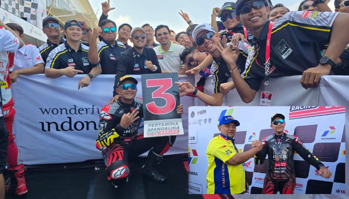 Dimas Ekky Bangkit! Podium Ketiga di Superpole Race NS600 MRS 2025 Seri 2 Bersama MS Glow For Men Racing