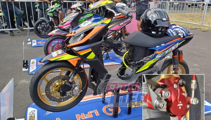 Kampas Rem Ulti X Jadi Kunci Sukses Tuan Muda Setra Racing di Kelas Matic LFN Surabaya