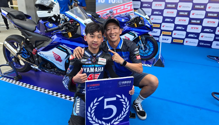 Debut Manis! Arkana Ocktane Raih Podium Race 1 R15 Junior Pro di YSR Mandalika 2025
