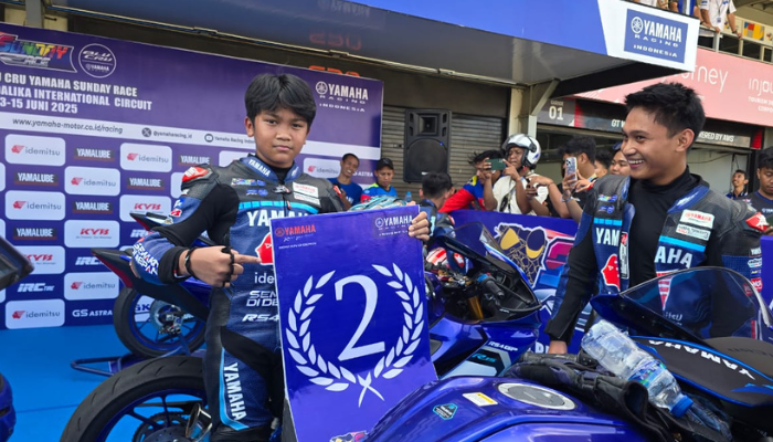 Sabian Fathul Ilmi Finis Kedua di R15 Junior Pro Mandalika, Bukti Konsistensi Pembalap Yamaha Aditama