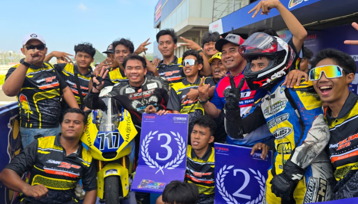 Hebat! SMK Walang Jaya Racing Team Kuasai Podium R25 Comm Pro di YSR Mandalika 2025