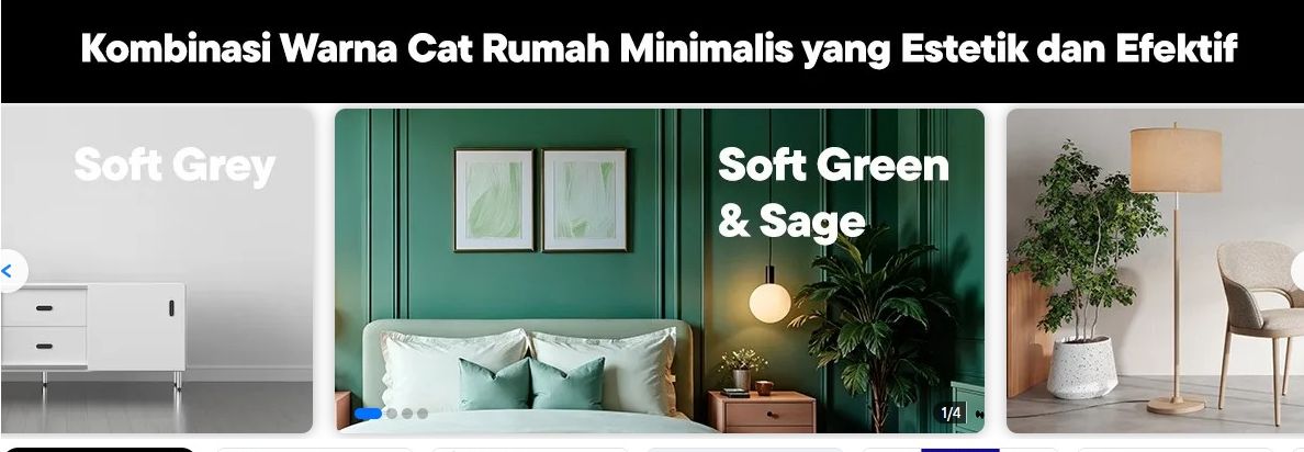 Kombinasi warna cat rumah minimalis