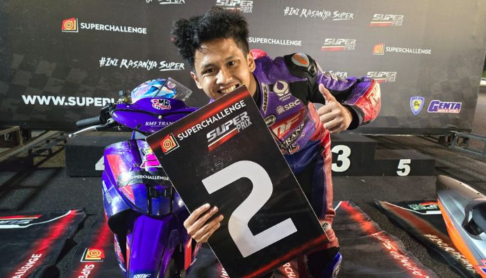 HF Rasya Tampil Gemilang di Super Prix 2025 Surabaya, Podium 2 Kelas Bebek 4T 130 Jatim Pakai Spek Ex MP4