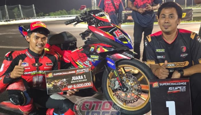 Aqsal Ilham Double Winner di Super Prix 2025 Surabaya, Kampas Rem Ulti X Jadi Kunci Kemenangan