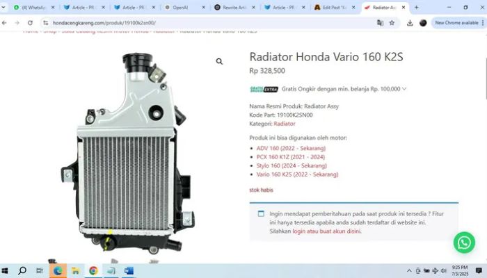 8 Tanda Air Radiator Motor Harus Segera Dikuras