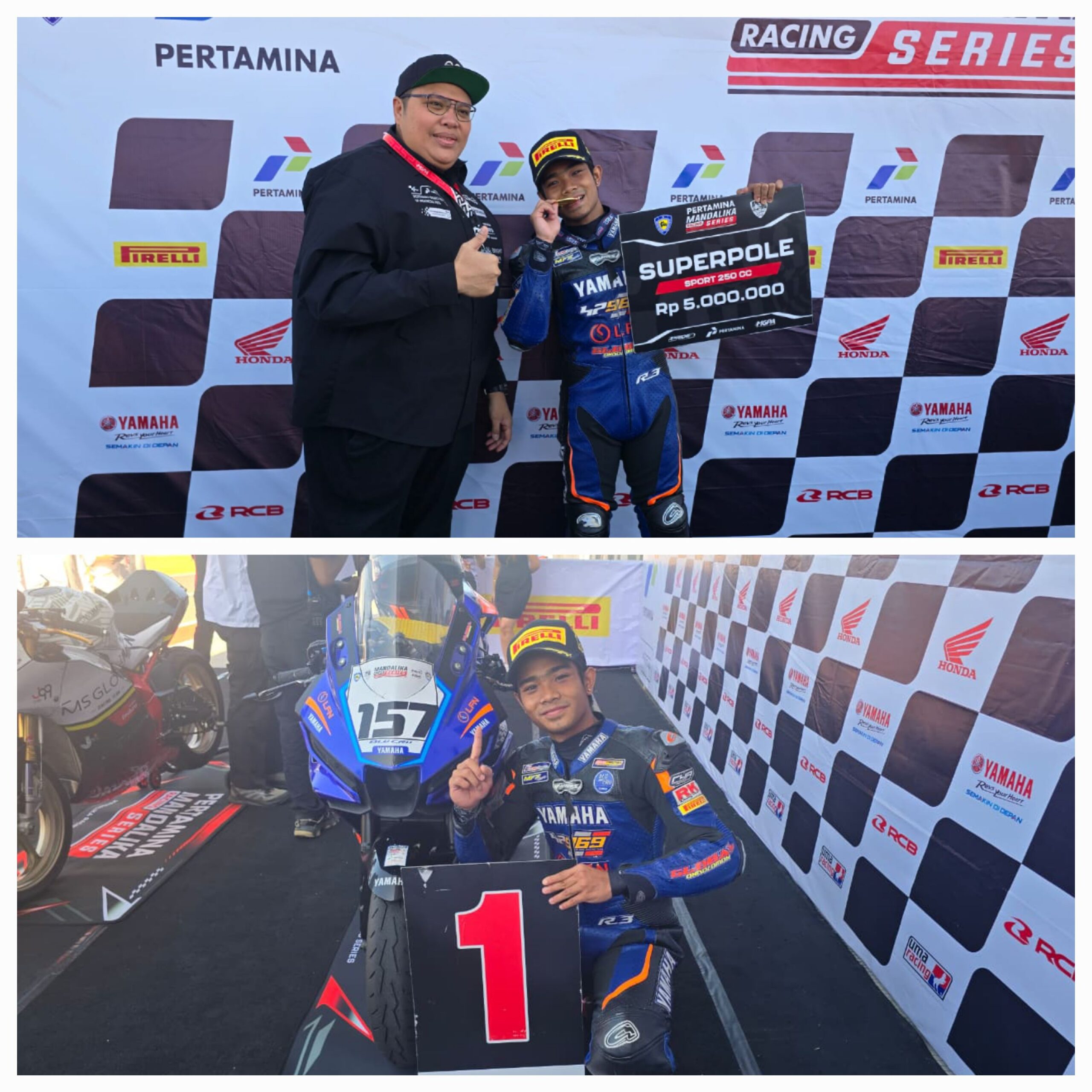 Mandalika Bergejolak! Ribuan Penonton Jadi Saksi Momen Epik Robby Sakera Taklukkan Superpole Race NS250