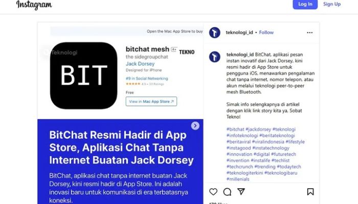 BitChat Resmi Dirilis: Aplikasi Chat Canggih Tanpa Internet dari Jack Dorsey Kini Tersedia di App Store!