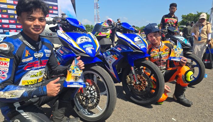 Dominasi PRS Racing Team! Kampas Rem Ulti X Antar Duo Pembalap Kuasai Podium YCR5 Novice Bulukumba