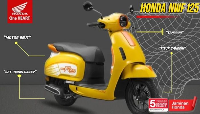 Honda NW F125 2025: Skutik Retro Eropa Rasa Modern, Gaya Klasik Fitur Canggih!