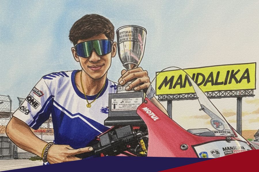 Rem Depan Patah, Krisna Aditya Tetap Melesat dan Sabet Kemenangan di Mandalika! Flowing adalah Kunci
